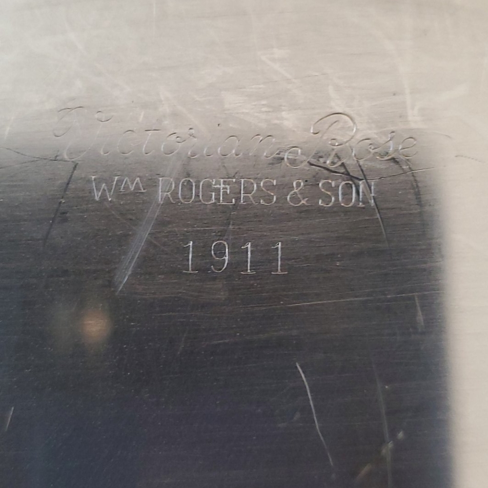 Antique Silver Serving Platter